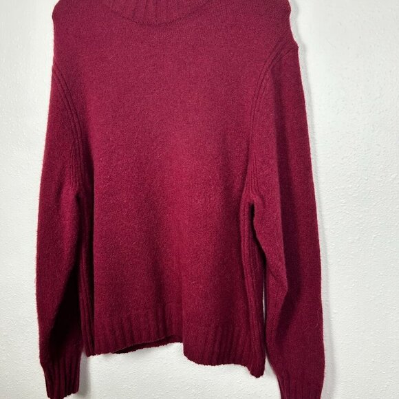 JCREW 2XL Maroon Red Marino and Alpaca Wool Blend Turtleneck Sweater - Picture 8 of 12